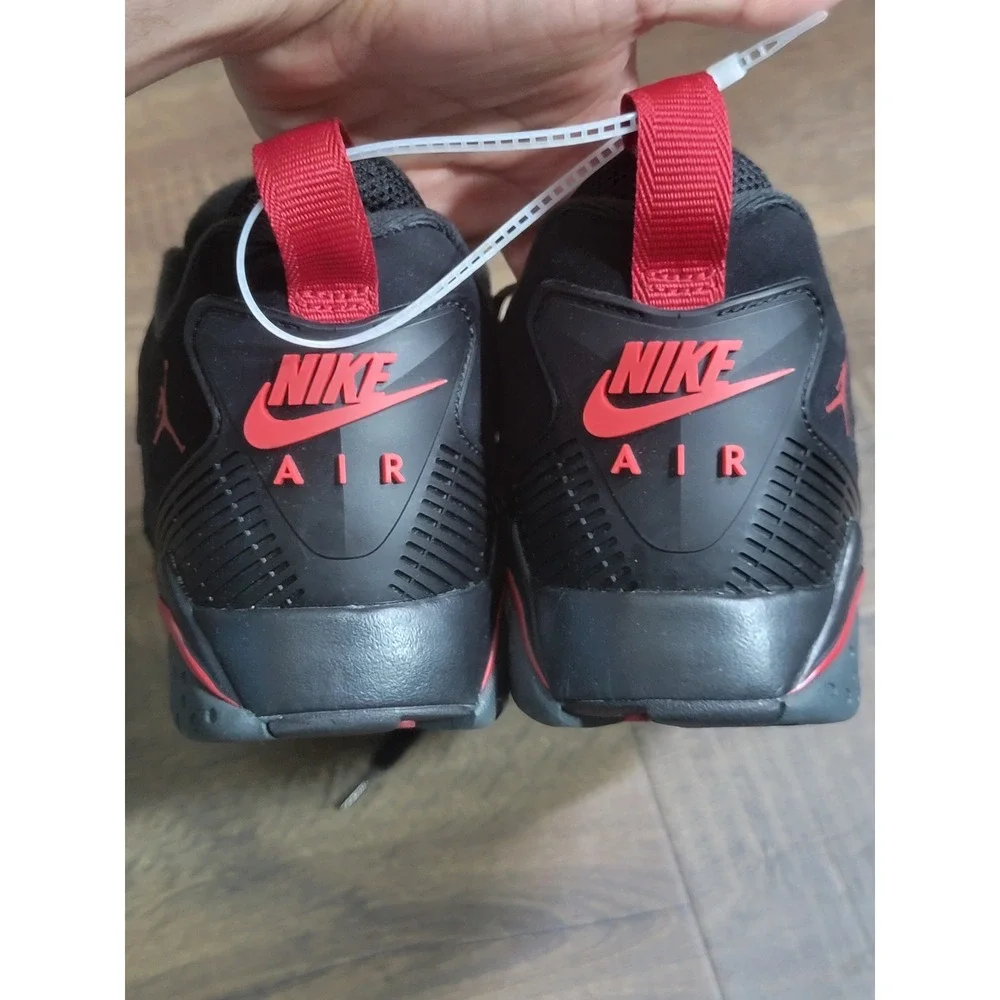 Jordan True Flight Black Varsity Red Mens Basketball Shoes HQ3950-006 Size‎ 10